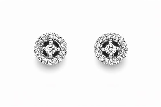 Boucles d'oreilles Promesse Femme in Or blanc Diamante 0.24 Ct OPQT1 - OPQT1